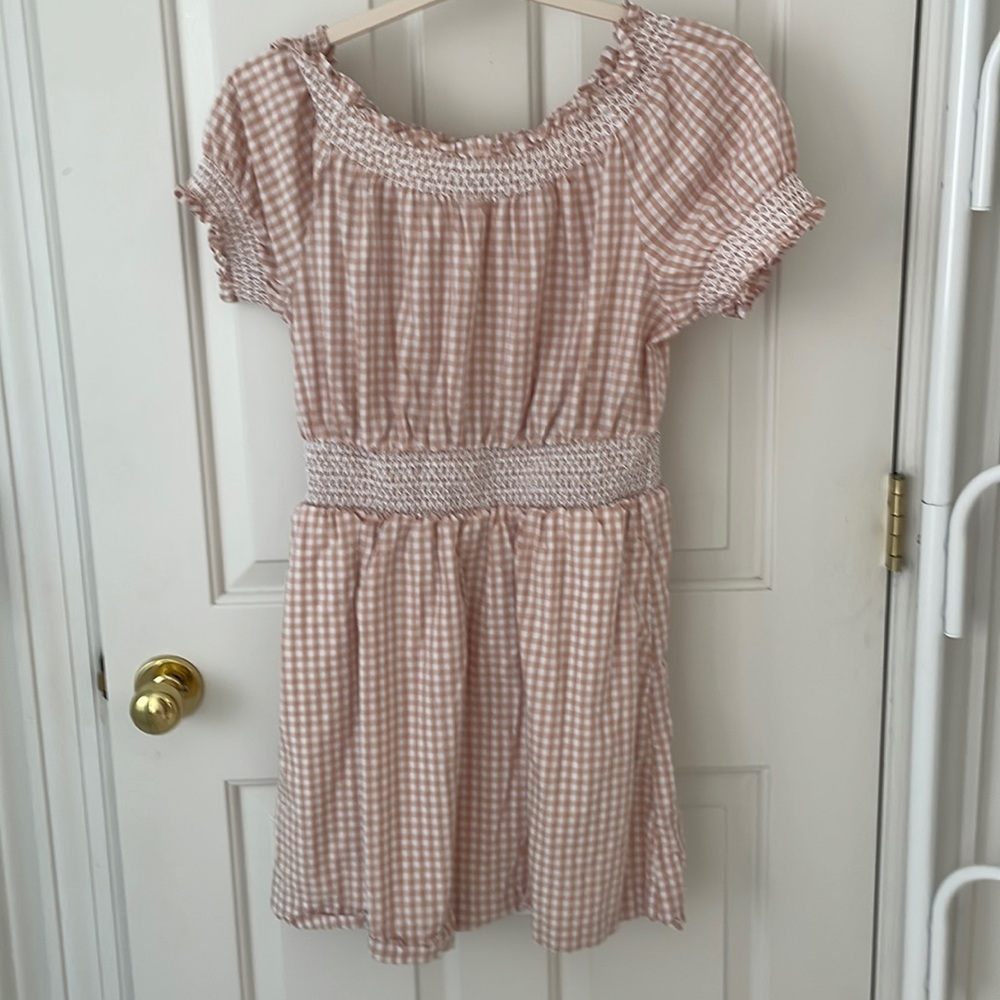 J. Crew Gingham smocked Dress